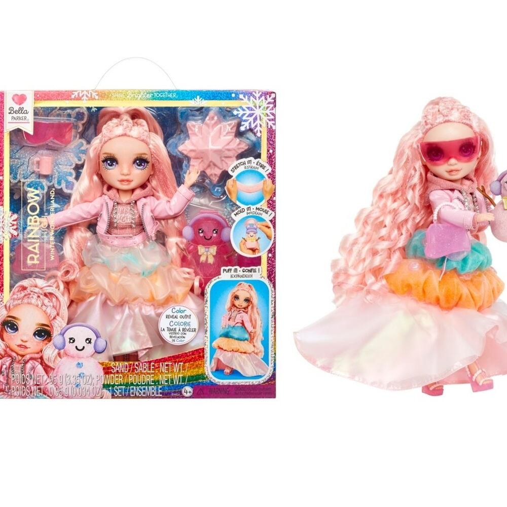 Rainbow High Winter Wonderland Bella - Pink 11” Fashion Doll Magic Snow NWT
